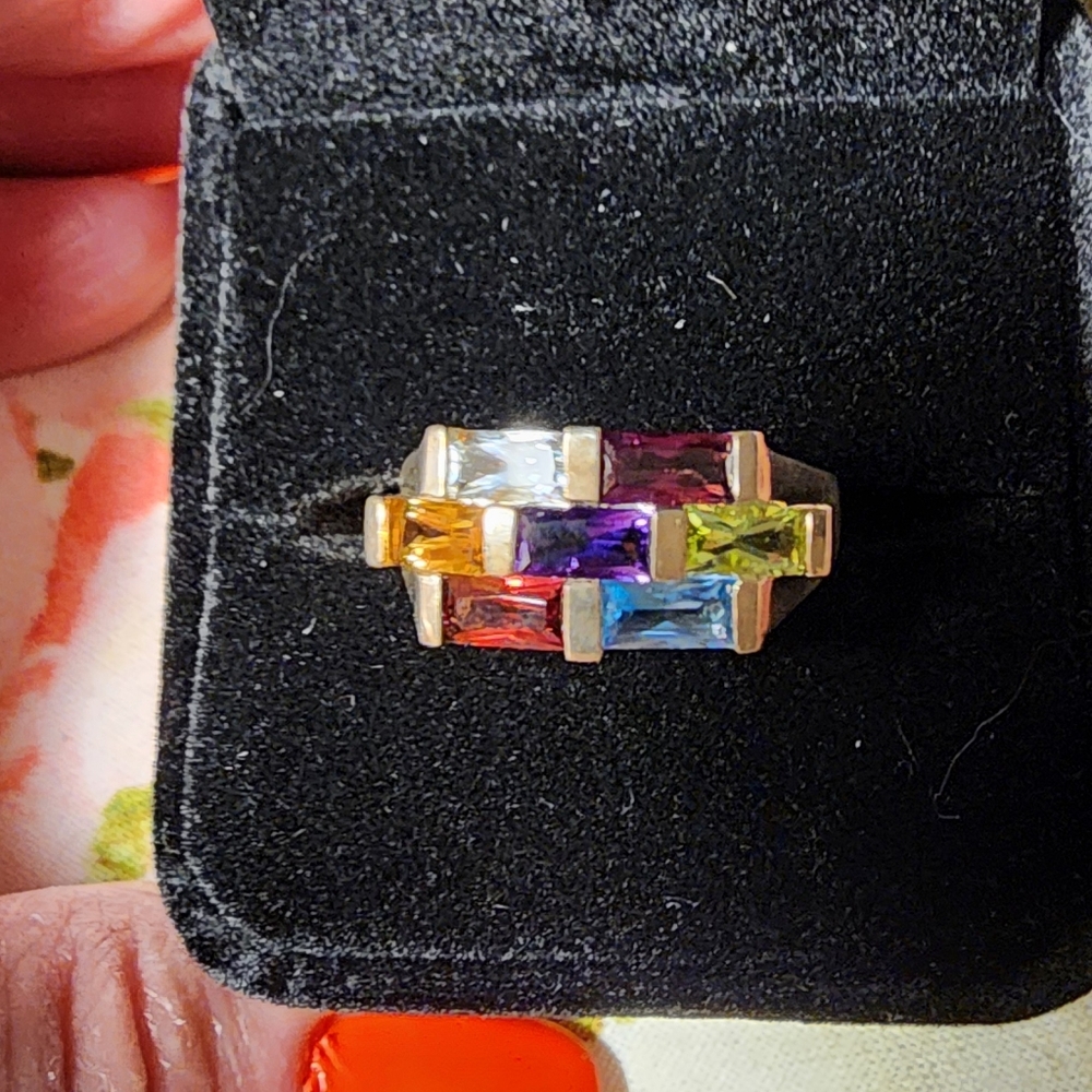 Multi Gemstones Ring - image 1